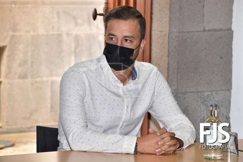 Juan Antonio Peña, concejal y portavoz de Ciuca, en una imagen de un Pleno reciente/Francisco Javier Santana.